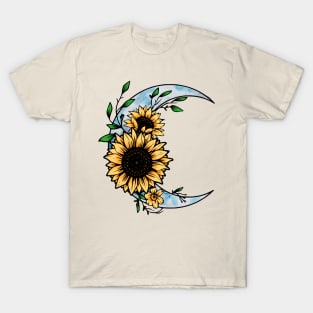 Sunflower and moon T-Shirt